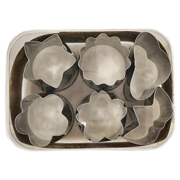 日製花型壓模 Set 6個 不鏽鋼材質  銀色