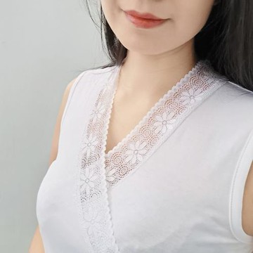 古代內襯蕾絲花邊交叉假領子女