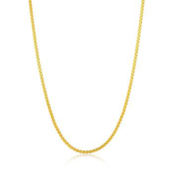 Essence「永」 機織素鍊 S型百搭 黃金項鍊_計價黃金