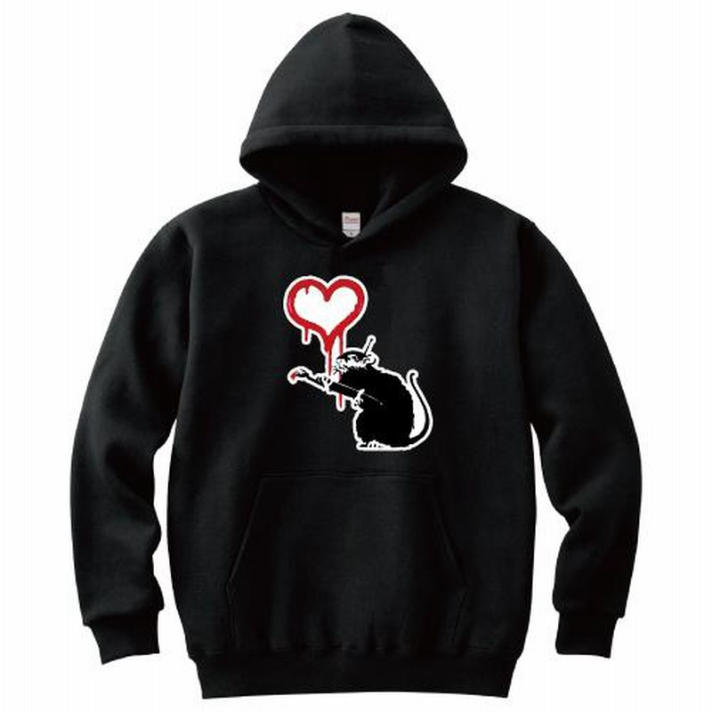 Amazon.co.jp: バンクシー Banksy ネズミ メンズ パーカー 上下