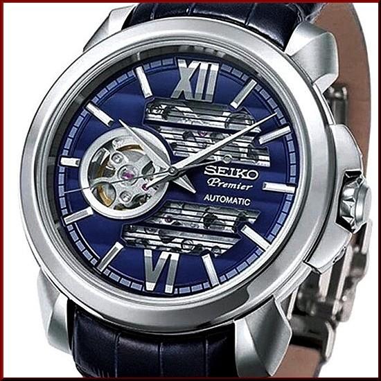 SEIKO Premier セイコー プルミエ 自動巻 スケルトン メンズ