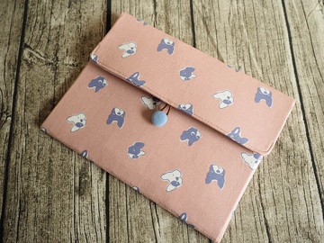 英國製作 粉紅法國鬥牛犬 switch iPad 電腦保護套電腦包收納袋