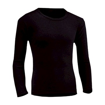 S-Sport Plus 9895女刷毛圓領衣 G12012001-07  Q(加大)  黑色Q