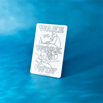 鬍子大叔聯名x電子名片Wake, Work, Win