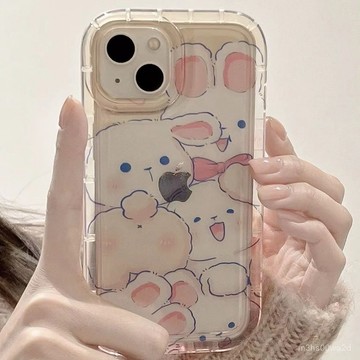 卡通可愛兔子 防摔 適用蘋果16 15 Plus iPhone14 13 12 11 Promax XS手機殼