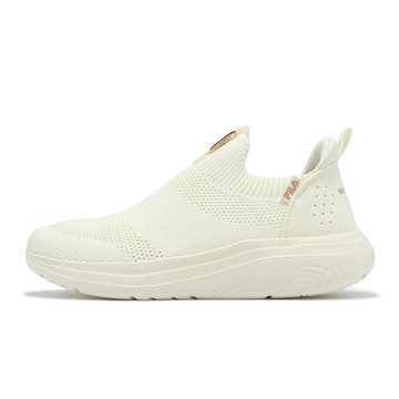 Fila 懶人鞋 Calmly 女鞋 米 金 襪套式 緩震 休閒鞋 斐樂