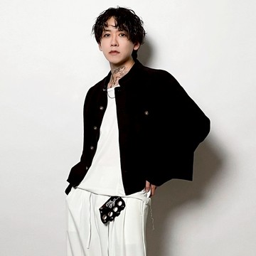 Bosozoku 暴走紳士短版立領黑牛仔boxy方塊外套