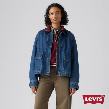 Levi s 拼接領短版工作牛仔外套 / 夾克 女生上衣 熱賣單品