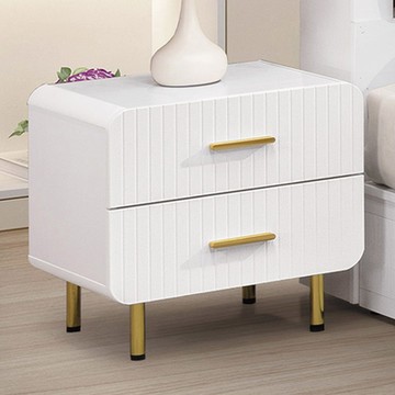 文創集 安卡雙色1.6尺二抽床頭櫃-48x40x48m免組