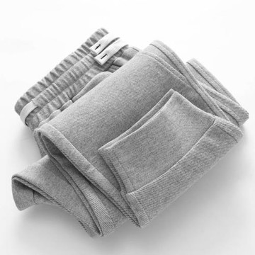 美式復古花灰色300g重磅斜紋休閑衛褲女深灰色寬松百搭運動褲長褲