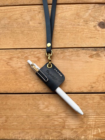 【手作革物】厚底真皮隨身筆套、加護靈Cleverin筆套(含掛繩)