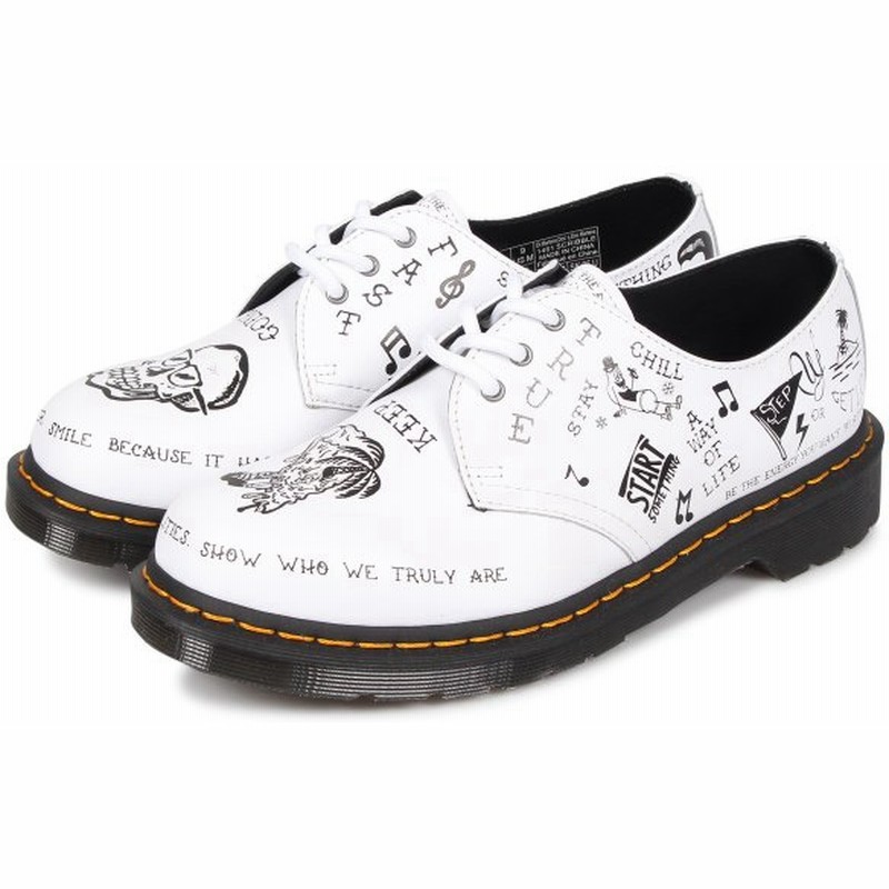 ドクターマーチン Dr Martens 3ホール 1461 シューズ メンズ レディース Scribble 3eye Shoe ホワイト 白 R 通販 Lineポイント最大0 5 Get Lineショッピング