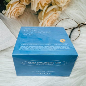 韓國 ORJENA 膠原蛋白&玻尿酸 水晶眼膜 60片入 膠原蛋白眼膜 玻尿酸眼膜｜全店$199免運