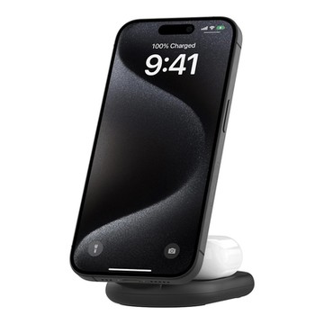 Belkin BoostCharge Qi2 15W 2合1 磁力可摺疊無線充電器 WIZ028qc