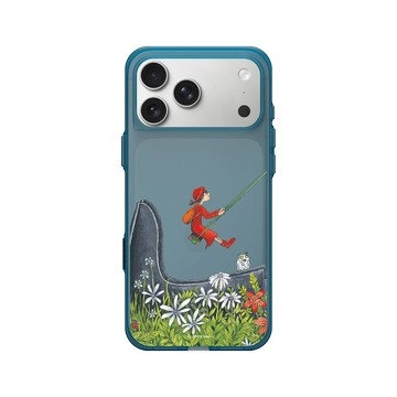 iPhone 17 Pro Max Clear (相機按鈕) 夜幕藍 - 幾米 Jimmy Liao - 地下鐵-盪進童話