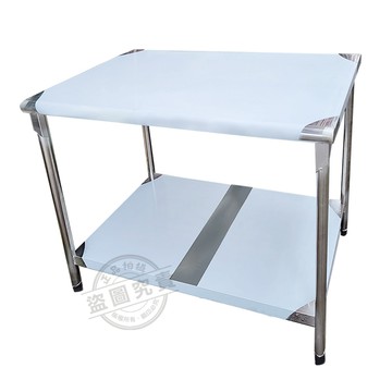 【Abis】升級版75x90CM二層圓角430不鏽鋼桌(2.5尺X3尺