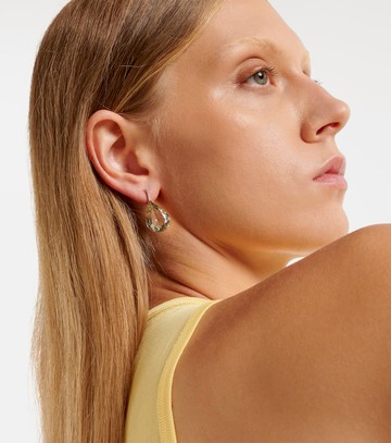 Mateo 14kt gold earrings with diamonds and amethysts