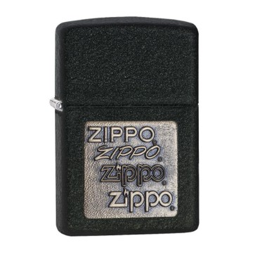 【ZIPPO】ZIPPO 362 黑裂漆徽章(金)防風打火機