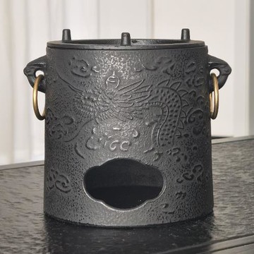 鑄鐵茶爐煮茶生鐵茶爐圍爐鐵壺專用燒水泡茶保溫家用炭爐盤龍風爐