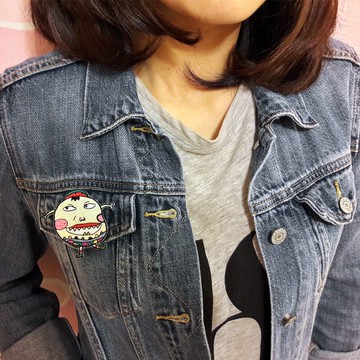 POTATO MAN樂觀主義者 電繡布章 胸針 別針 趣味 交換禮物 設計