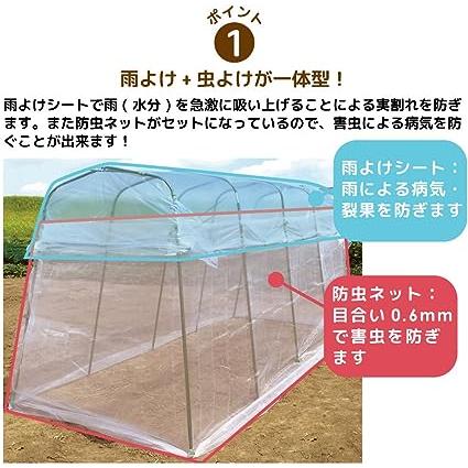 daim 雨よけ 虫よけ ミニ 菜園 ハウス トマト 支柱 屋根 虫よけ トマト栽培 防虫ネット 園芸用品 園芸 ガーデニング トマトの雨よけセット