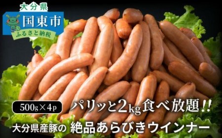 0037N_パリッと1.8kg食べ放題！大分県産豚の絶品あらびきウインナー