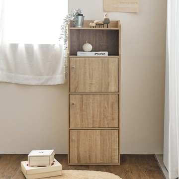 Alma日式木紋四層收納櫃(二色) 完美主義【N0128】