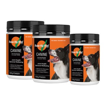 Rose-Hip Vital 寵物犬貓營養保健粉 500gx2罐+150g/組 玫瑰果粉