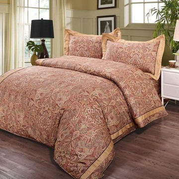 【寶松Royal Cover】雙人 80支長絨棉日本布四件式兩用被床包組 台灣製(孔雀華麗/兩色任選)