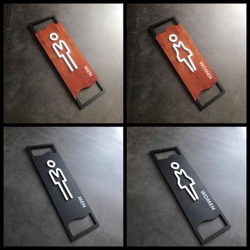 質感設計廁所洗手間標示牌 指示牌 辦公室 商業空間 開店必備 歡迎牌 洗手間