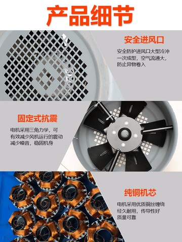 熱銷變頻電機散熱風扇380v三相外轉子專用風機變頻電機冷卻軸流通風機