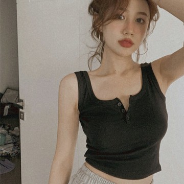 小眾外穿黑色上衣夏季純欲甜辣打底內搭法式別致辣妹小吊帶背心女