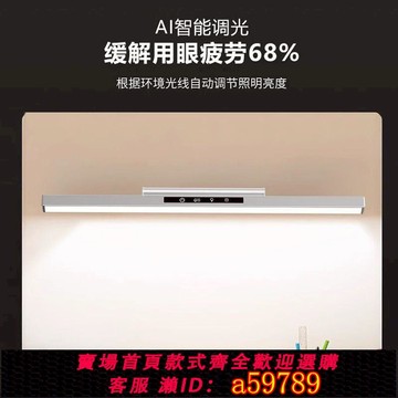 【全網低價 可打統編】德國壁掛式護眼檯燈學習專用書桌兒童床頭防近視長條磁吸頂閱讀燈