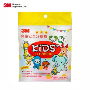 【阿翔小舖】『3M 』兒童安全牙線棒-DFK1(38支/袋) 牙籤 單包