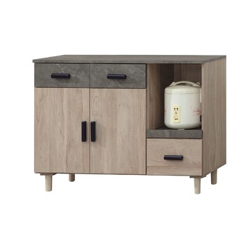 ASSARI-夏莉4尺餐櫃(寬121x深40x高82cm)