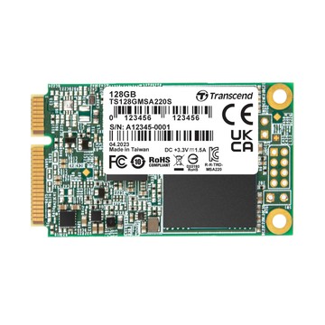 Transcend 128GB MSA220S mSATA SATA Ⅲ SSD固態硬碟(TS128GMSA220S)