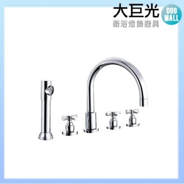 【大巨光】浴用檯面雙槍水龍頭_5件式(SB-0505)
