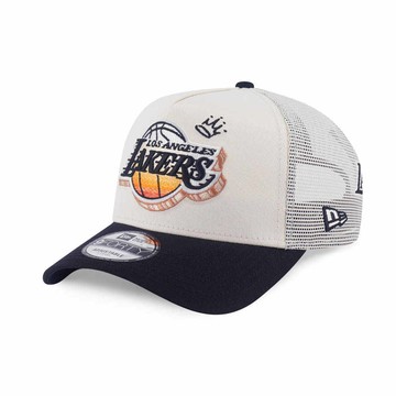 NEW ERA 男女 9FORTY AF 卡車帽 LEAGUE MIX FW25 洛杉磯湖人 白/黑 NE14700936