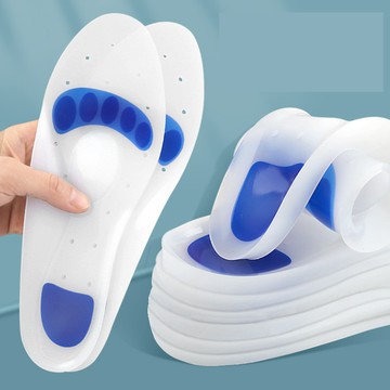 大友los2123帶孔硅膠全墊足跟運動減震柔軟鞋墊男休閒鞋墊女高跟墊