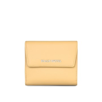 BRAUN BUFFEL 台灣總代理 薇拉-A 8卡兩折短夾-淺棕色/BF850-404-CR