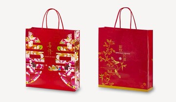 [零售價]1斤手提袋26*8*29.5cm 彩悅花樣.真情.禮綻 / 50個