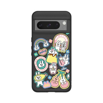 Pixel 8 Pro SolidSuit 黑 - Bunni Konbiny - Bunni Konbiny 朋友幸福時刻