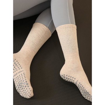 專業普拉提健身襪訓練服運動襪子女中筒防滑白色保暖瑜伽服秋冬