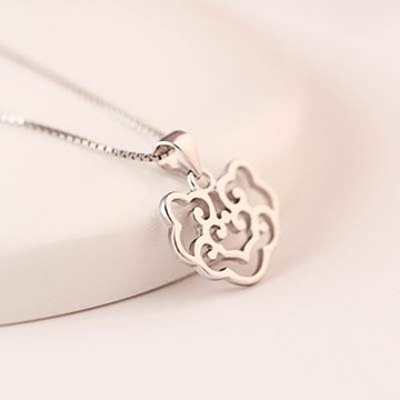 現貨+預購 925純銀項鍊 吊墜-尊貴時尚個性百搭母親節生日情人節禮物女飾品73as39【獨家進口】【米蘭精品】