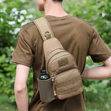 戶外男包休閑男士胸包單肩斜挎包多功能耐磨斜背包小包潮流郵差包