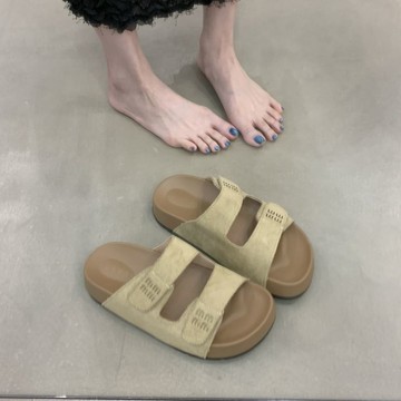 外穿拖鞋 拖鞋 百搭 沙灘鞋 搭配裙子 仙女涼拖鞋外穿女外夏季外穿新款沙灘一字復古涼鞋裙子勃肯拖