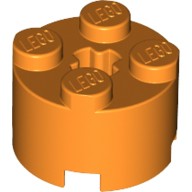 圓形磚 2x2 橘色 3941