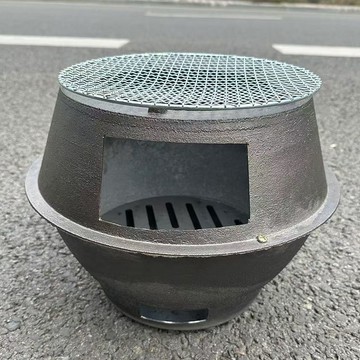 全場免運🔈铸铁柴火灶生铁柴火炉烧木柴生火盆户外烤火取暖盆烧木炭炉火锅灶
