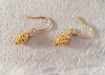 金色圓柱耳针/耳夾