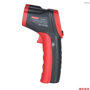 Wintact 工業測溫槍 高精度快速測溫儀 廚房手持油溫槍 機電維修非接觸紅外測溫儀（不帶電池出貨）型號WT320